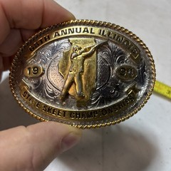 VINTAGE 1994 68th Annual Illinois State Skeet Championships Belt Buckle #8500