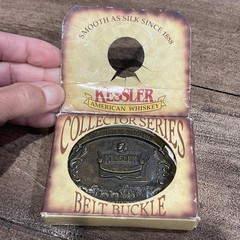 Kessler American Whiskey Spirit Wisconsin Brass Belt Buckle 1993 Limited Ed. Vtg