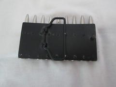 9 Bullet Ammo Belt Buckle Great Condition 2 1/2&Prime; X 4&Prime; Fits 2&Prime; Belt