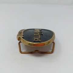 VTG California Farmer Magazine Belt Buckle 130th Aniversary 1984 Brass Jadco 80s