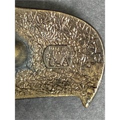 Vintage 1976 Eagle Brass Belt Buckle The Great American Buckle Co SN # 120 USA
