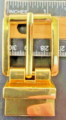 Reversible ROLLER Belt Buckle GOLD PLATED Tone Buckle fit&rsquo;s 7/8 inch (22mm)