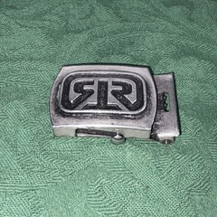 Vintage Rhythm Skateboards Web Belt Buckle Metal Flip Top Clamp USA Made Y2K 90s
