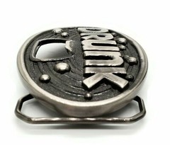 Belt Buckle Kalan Drunk With Beer Bottle Opener Steel Color