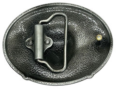Southwestern Turquoise & Silver Bear Enameled Belt Buckle New