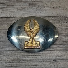 Vtg Harley-Davidson Woman With Wings 1982 Belt Buckle Silver/gold Tone