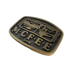 Vintage McFee Madison County 1998 Metal Belt Buckle Spec Cast #67