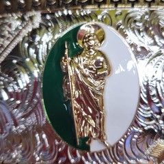 Saint jude San Judas Western belt Buckle Rose Gold Silver Heavy Zinc Alloy
