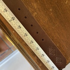 Lucky Brand Leather Belt Brown Silver Buckle Western Southwestern Style Sz38 (L)