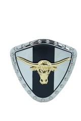 Men Silver Metal Western Belt Buckle Texas Lone Horn Cow Bull Country Collection