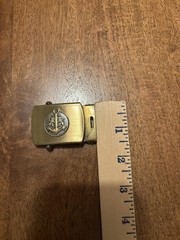 Nautical Anchor Navy Belt Buckle Mens Solid Brass Made USA Vintage Style