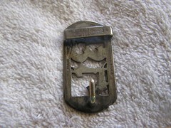 Vintage Marshall Field Co. Hand Made Belt Buckle Sterling Silver