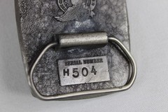 1978 Great American Belt Buckle Company H504 Embossed Eagle w/Green Background