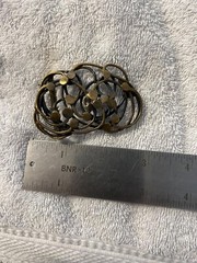 Vintage Modern Modernist Abstract Belt Buckle