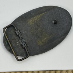 Coca-Cola Brass Oval Belt Buckle 4&Prime; x 2-1/2&Prime; Says: « 5 cents, at Fountains »