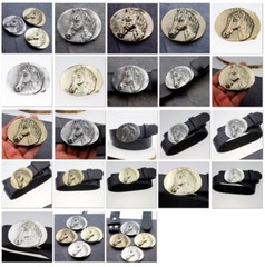 Belt buckle horse pin buckle for 4 cm leather belt pin buckles gs124