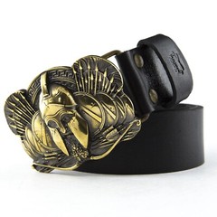 Belt buckle Spartan, Ancient Greece warrior military brass belt buckle