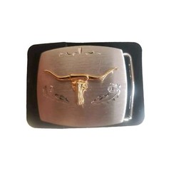 Vintage Anson belt buckle Cowboy,2 Tone Color,Silver & Gold. Unused.