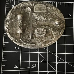 Siskiyou 1995 Flying Eagle Pewter Belt Buckle A-2 Made in USA Large Western