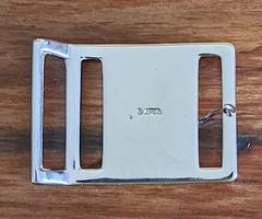 Metal Unisex Chrome Belt Buckle with Initial « B&rsquo;, Fits Belt 1 and 1.25 Inch New