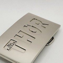 The Mighty THOR Solid Metal Men&rsquo;s Belt Buckle Silver Shiny Chrome Marvel 2011