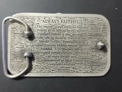 VTG United States Marines 2003 Belt Buckle « Always Faithful » Made in USA Metal