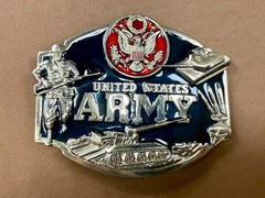 United States Army Military Soldier Veteran Commemorative Belt Buckle