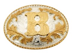 Initial Letter A-Z Belt Buckle Men Women Fashion Western Cowboy Cowgirl Rodeo