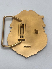 NIB Harley-Davidson 1988 Jostens Police Badge Gold Belt Buckle # 98460-88VG