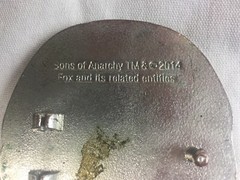 Sons of Anarchy belt buckle AS IS – Missing Metal Loop On Back