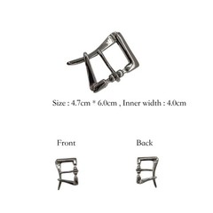 Solid Brass High End Casual Belt Buckle 40mm Pin Buckle Quick Release Accessory