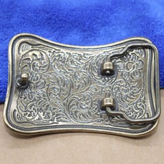 Solid Brass Flower Belt Buckle Men&rsquo;s Belt Pin Buckles Fit For 1.5&Prime; Wide Belt