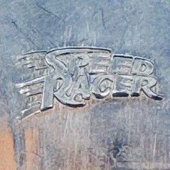 Vintage 2001 Speed Racer Belt Buckle Racing Theme Enamel Oval Cartoon Hero
