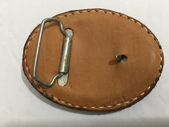 Leather Belt Buckle Dog Unbranded English Welsh Terrier Dog Lover Belt Buckle