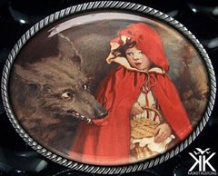 Little Red Riding Hood Belt Buckle – Grimm Fairytales Handmade Buckle – 996