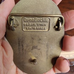 World&rsquo;s Largest Concrete Pumped Storage Dyna Provo Utah Solid Brass Belt Buckle