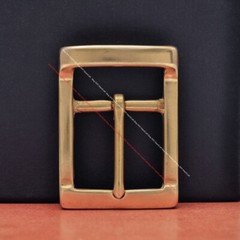 40mm HEAVY DUTY SOLID BRASS LEATHERCRAFT WESTERN COWBOY CENTER BAR BELT BUCKLE