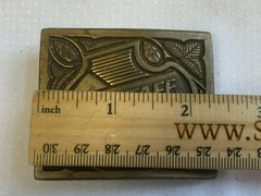1975 Falstaff Belt Buckle Beer Alcohol Advertising U-168 Beramot Brass Works