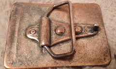 Vintage Registered Trademark E In Shield Quality Brand Belt Buckle