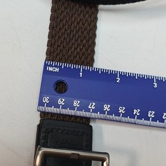 Tommy Bahama Reversible Belt Mens LXL Brown Black Canvas Leather Trim Buckle