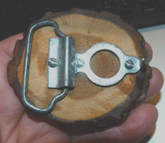 Belt Buckle 3 inch&rsquo;s wide by 2.5 tall Robyn Richard’s Wood