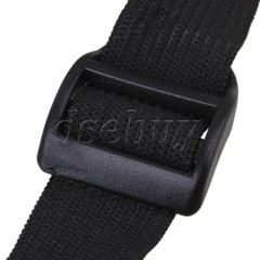 20pcs Plastic Slider Buckles Backpack Straps Webbing 20mm Black