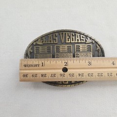 Belt Buckle – Pacific Brass and Buckle Indiana Metal Craft 1983 Las Vegas Slots
