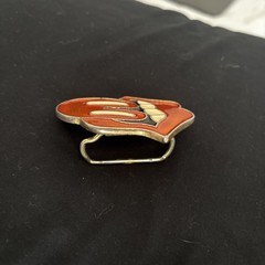 Original 2005 Rolling Stones Tongue Logo License Metal Belt Buckle Mick Jagger