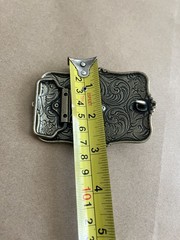 GOLDEN BULL Belt Buckle Metal Zinc Alloy Vintage Retro Cowboy Western Premium