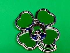 Lucky four leaf clover shamrock novelty bottle opener belt buckle