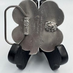 Great American Products 2001 Green Four Leaf Clover Fine Pewter Belt Buckle 4602
