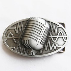 BRAND NEW RADIO MICROPHONE MUSIC CLASICC BELT BUCKLE !!