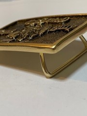 Clint Eastwood Belt Buckle BRASS Western Sturdy Metal (Bronco Billy)