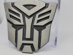 Vintage 2005 Transformers Autobot 3D Metal Belt Buckle Removable Interchangable